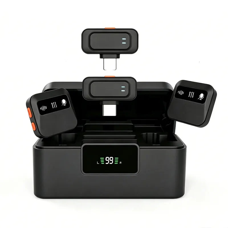J22 4-in-1 Wireless Lavalier Microphone