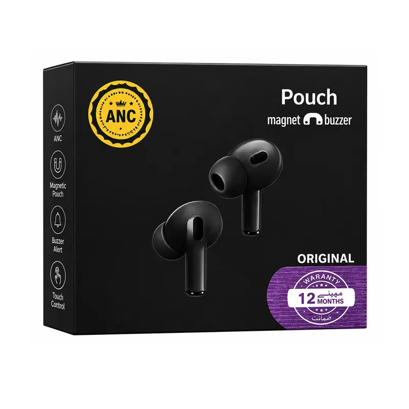 Pouch Magnet Buzzer ANC Earbuds